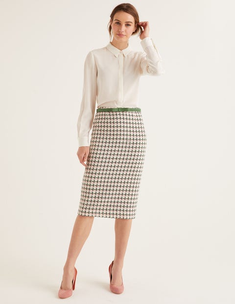Clara Pencil Skirt - Pink/Green Windmill Clara Pencil Skirt - Pink/Green Windmill