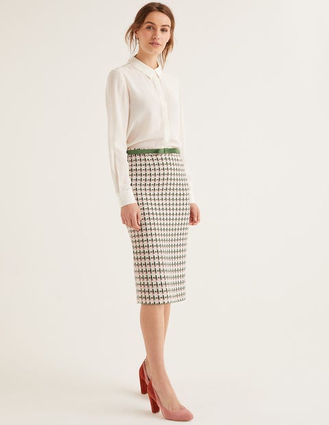 Clara Pencil Skirt - Pink/Green Windmill Clara Pencil Skirt - Pink/Green Windmill