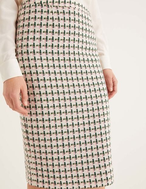 Clara Pencil Skirt - Pink/Green Windmill Clara Pencil Skirt - Pink/Green Windmill