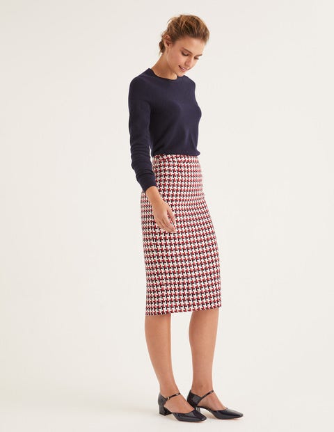Clara Pencil Skirt - Red/Navy Windmill Clara Pencil Skirt - Red/Navy Windmill
