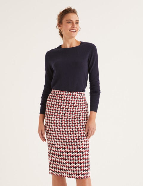 Clara Pencil Skirt - Red/Navy Windmill Clara Pencil Skirt - Red/Navy Windmill