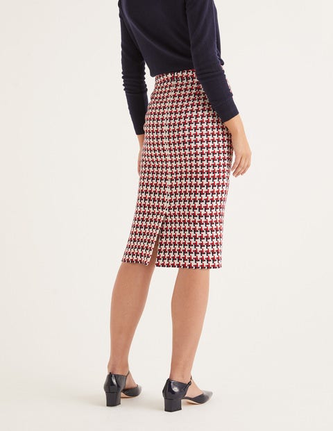 Clara Pencil Skirt - Red/Navy Windmill Clara Pencil Skirt - Red/Navy Windmill