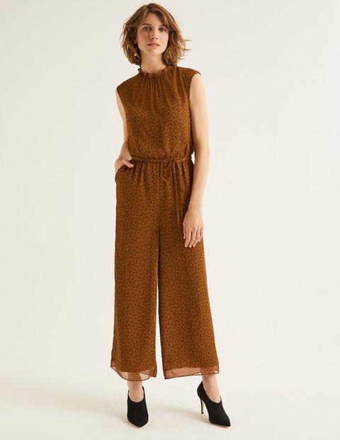 Melody Jumpsuit - Pumpkin Ditsy Petal Melody Jumpsuit - Pumpkin Ditsy Petal