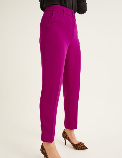Christina Belted Pants - Vibrant Plum Christina Belted Pants - Vibrant Plum