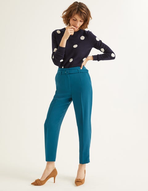 Christina Belted Pants - Baltic Christina Belted Pants - Baltic