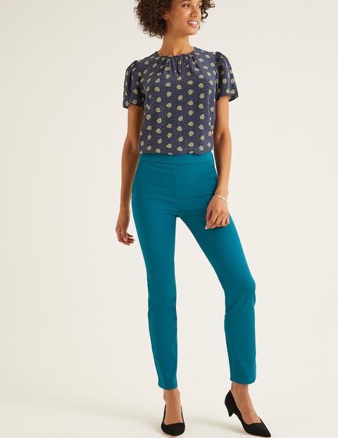 Bath Bi-Stretch 7/8 Trousers - Baltic Bath Bi-Stretch 7/8 Trousers - Baltic