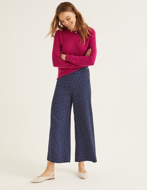 Bray Culottes - Navy Polka Dot Bray Culottes - Navy Polka Dot