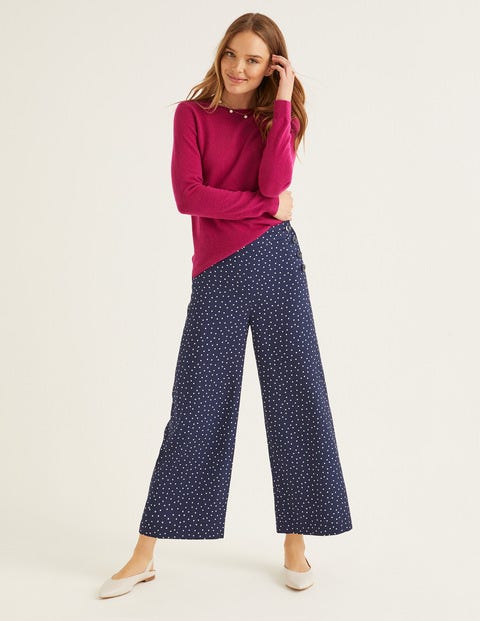 Bray Culottes - Navy Polka Dot Bray Culottes - Navy Polka Dot
