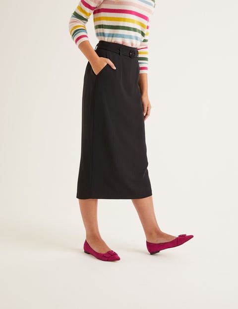 Christina Belted Skirt - Black Christina Belted Skirt - Black