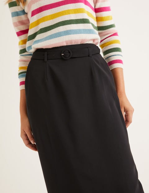 Christina Belted Skirt - Black Christina Belted Skirt - Black