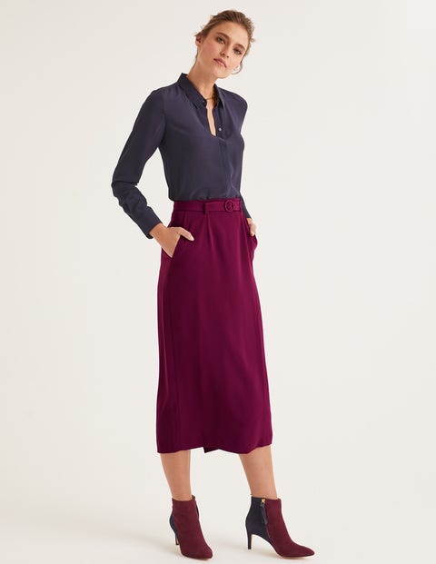 Christina Belted Skirt - Ruby Ring Christina Belted Skirt - Ruby Ring