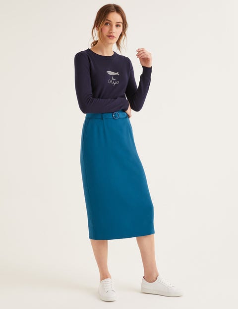 Christina Belted Skirt - Baltic Christina Belted Skirt - Baltic