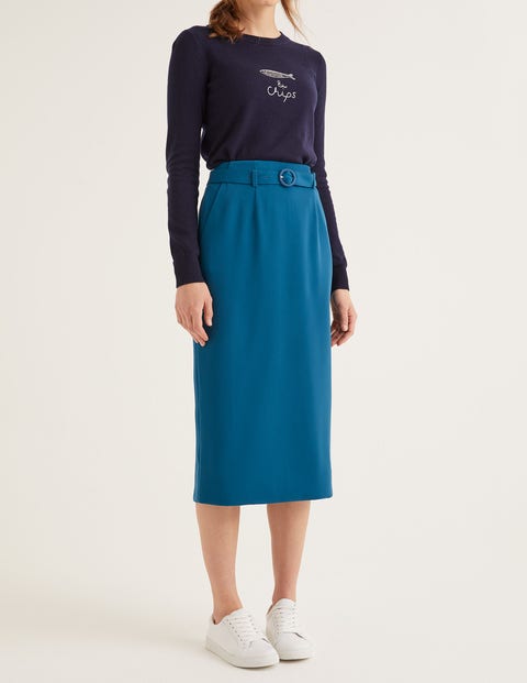 Christina Belted Skirt - Baltic Christina Belted Skirt - Baltic