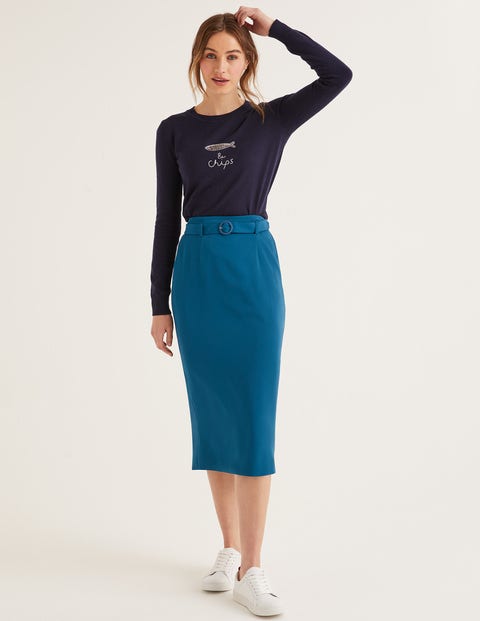 Christina Belted Skirt - Baltic Christina Belted Skirt - Baltic
