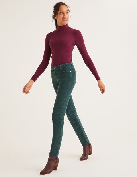 Cord Slim Straight Jeans - Woodland Green Cord Slim Straight Jeans - Woodland Green