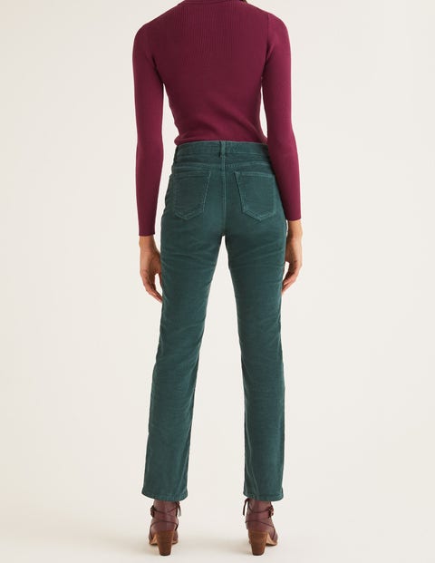 Cord Slim Straight Jeans - Woodland Green Cord Slim Straight Jeans - Woodland Green