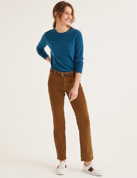 Cord Slim Straight Jeans - Gingerbread Cord Slim Straight Jeans - Gingerbread