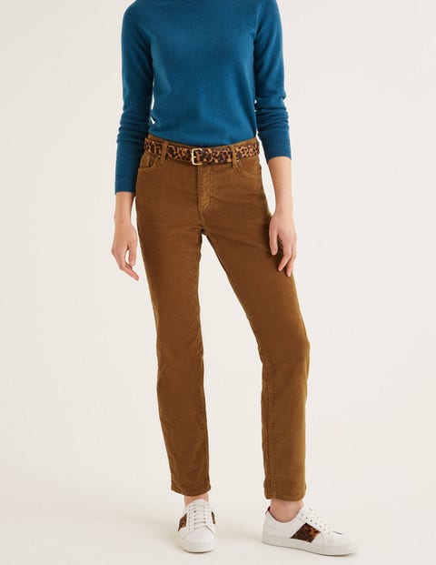 Cord Slim Straight Jeans - Gingerbread Cord Slim Straight Jeans - Gingerbread
