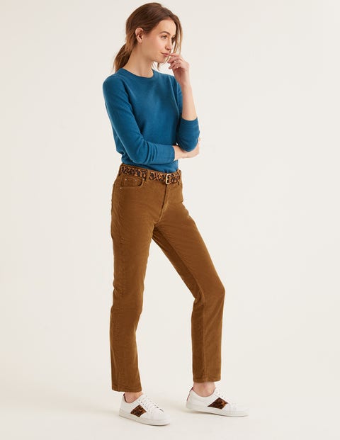 Cord Slim Straight Jeans - Gingerbread Cord Slim Straight Jeans - Gingerbread