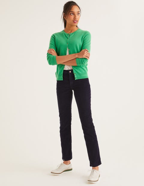 Cord Slim Straight Jeans - Navy Cord Slim Straight Jeans - Navy