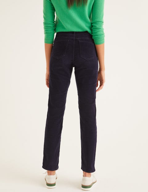 Cord Slim Straight Jeans - Navy Cord Slim Straight Jeans - Navy
