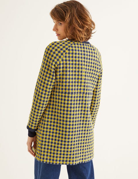 Eliot Coat - Yellow/Navy Check Eliot Coat - Yellow/Navy Check