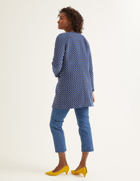 Eliot Coat - Blue Wave/Navy Check Eliot Coat - Blue Wave/Navy Check
