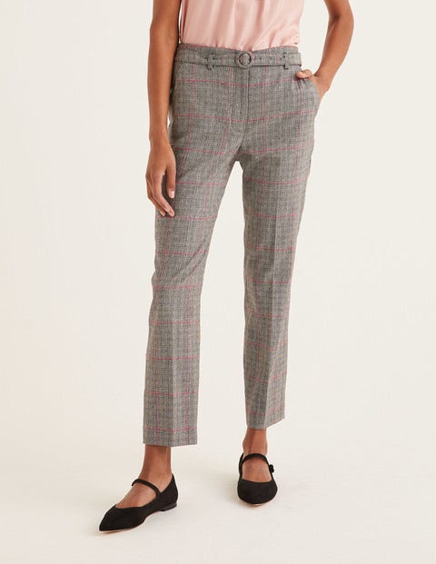 Malden Tweed-Hose - Grau/Rosa, Kariert Malden Tweed-Hose - Grau/Rosa, Kariert