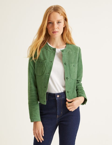 Behn Crop Jacket - Broad Bean Behn Crop Jacket - Broad Bean
