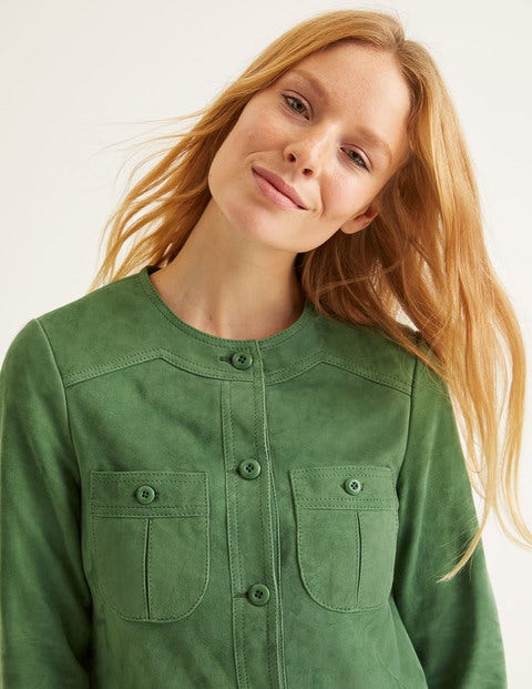 Behn Crop Jacket - Broad Bean Behn Crop Jacket - Broad Bean
