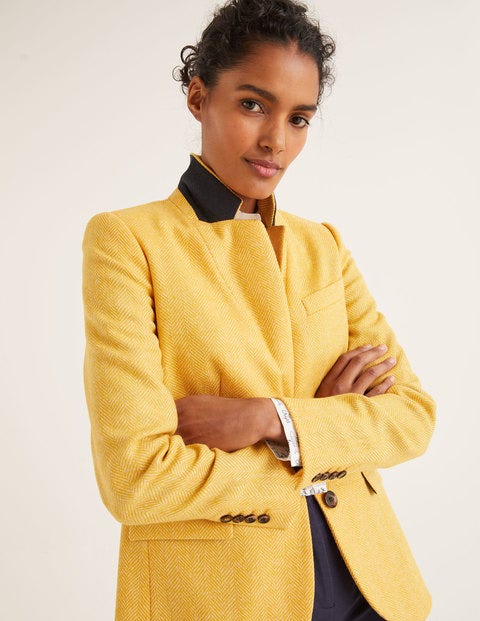 Smyth British Tweed Blazer - Yellow Herringbone Smyth British Tweed Blazer - Yellow Herringbone