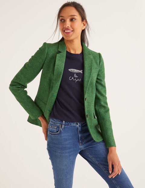 Smyth British Tweed Blazer - Green Herringbone Smyth British Tweed Blazer - Green Herringbone
