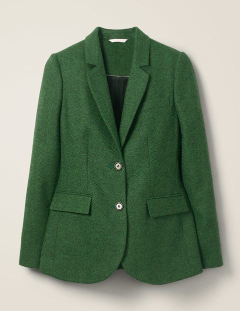 Smyth British Tweed Blazer - Green Herringbone Smyth British Tweed Blazer - Green Herringbone