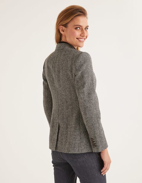Smyth British Tweed Blazer - Charcoal Herringbone Smyth British Tweed Blazer - Charcoal Herringbone