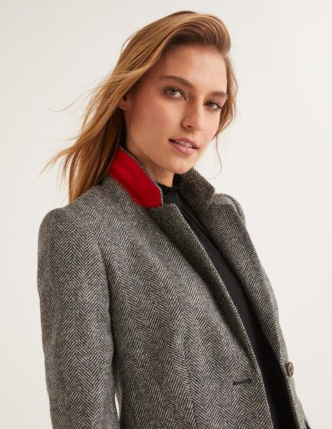Smyth British Tweed Blazer - Charcoal Herringbone Smyth British Tweed Blazer - Charcoal Herringbone