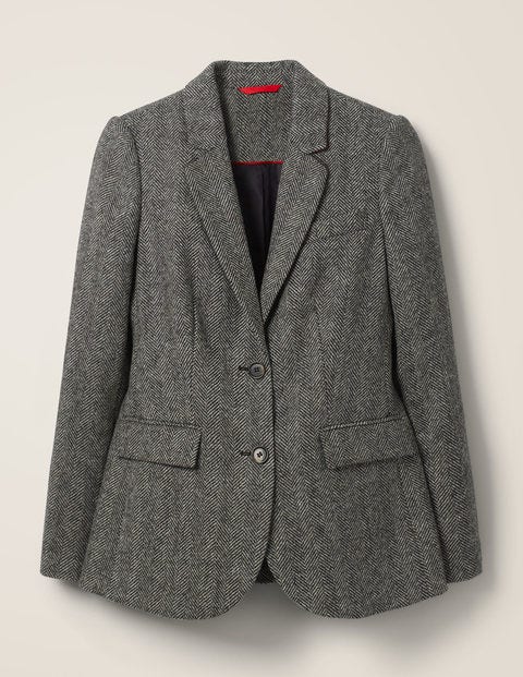 Smyth British Tweed Blazer - Charcoal Herringbone Smyth British Tweed Blazer - Charcoal Herringbone