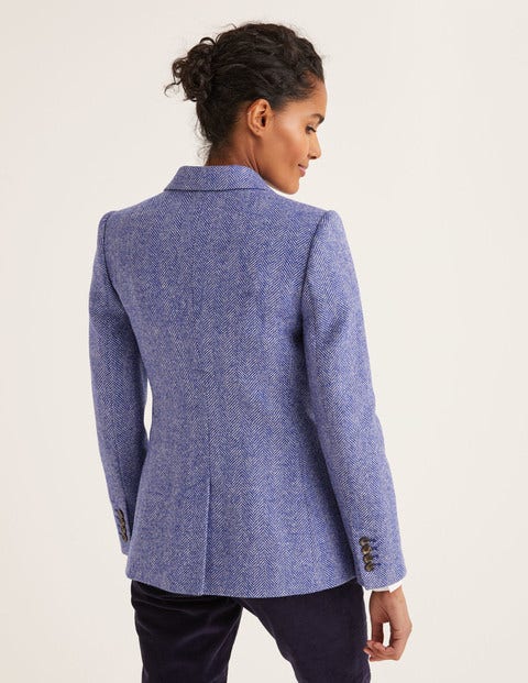 Smyth British Tweed Blazer - Bright Blue Herringbone Smyth British Tweed Blazer - Bright Blue Herringbone