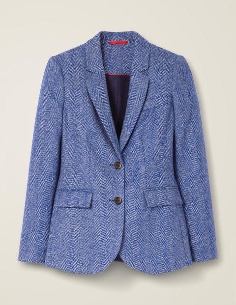 Smyth British Tweed Blazer - Bright Blue Herringbone Smyth British Tweed Blazer - Bright Blue Herringbone