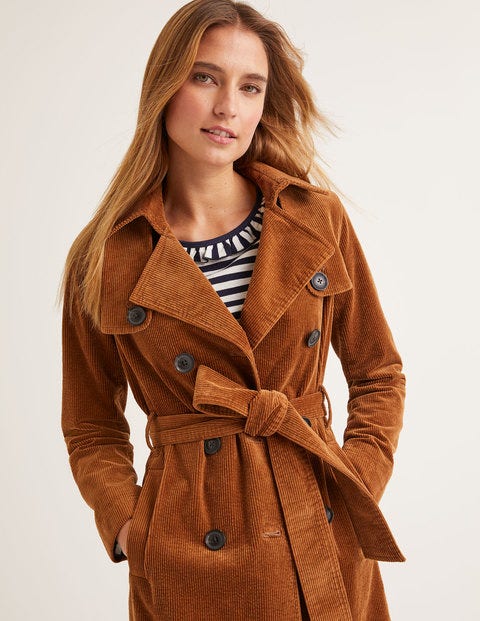 Markham Cord Trench Coat - Gingerbread Markham Cord Trench Coat - Gingerbread