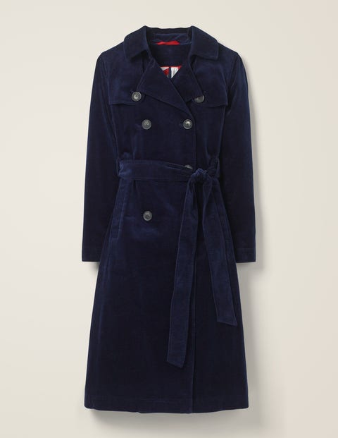 Trench-coat Markham en velours côtelé - Bleu marine Trench-coat Markham en velours côtelé - Bleu marine