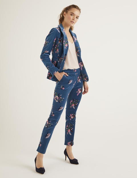 Velvet Pants - Baltic, Country Posy Velvet Pants - Baltic, Country Posy