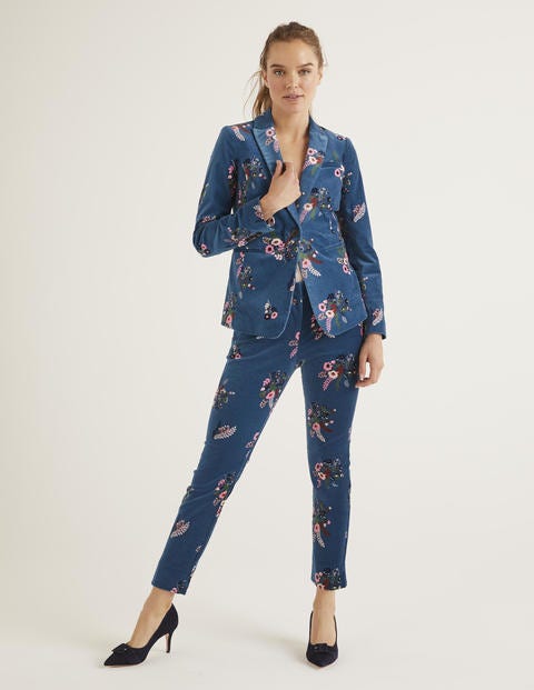 Velvet Pants - Baltic, Country Posy Velvet Pants - Baltic, Country Posy