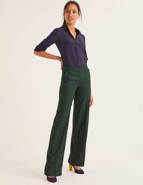 British Tweed Pants - Green Herringbone British Tweed Pants - Green Herringbone