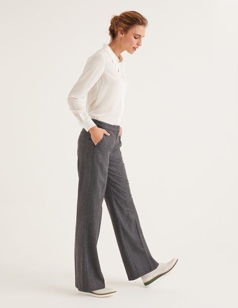 British Tweed Trousers - Dark Grey Herringbone British Tweed Trousers - Dark Grey Herringbone