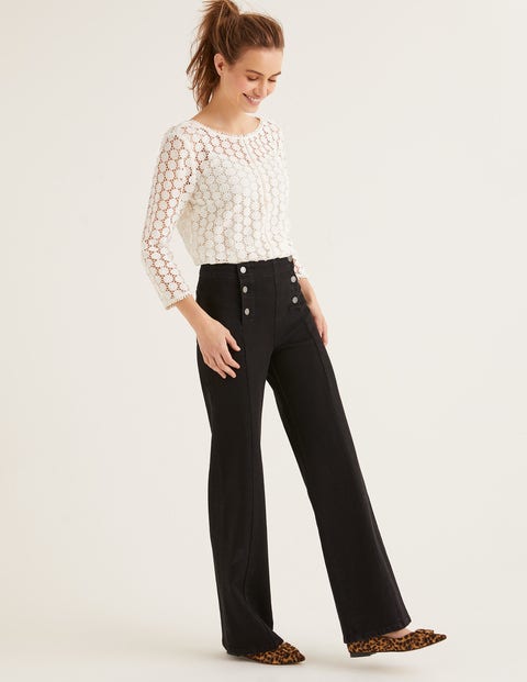 Sailor Wide Leg Jeans - Washed Black Sailor Wide Leg Jeans - Washed Black