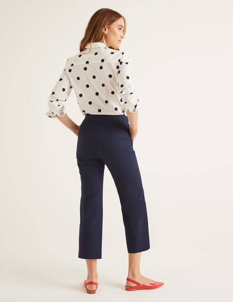 Brampton Cropped Trousers - Navy Brampton Cropped Trousers - Navy