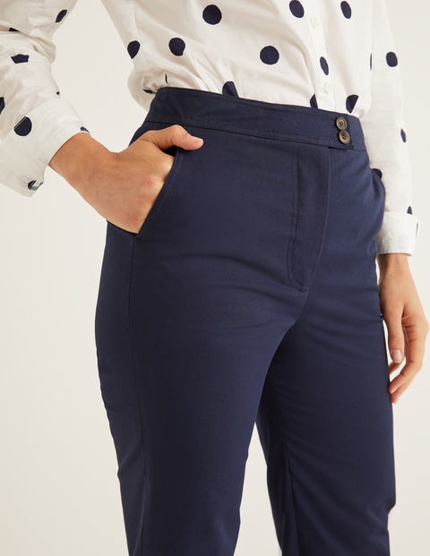 Brampton Cropped Trousers - Navy Brampton Cropped Trousers - Navy