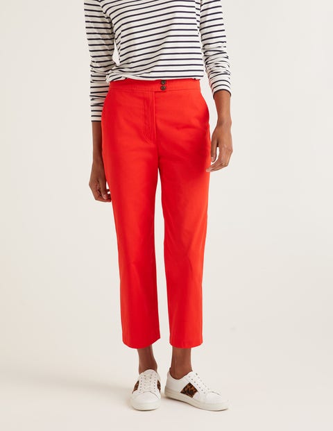 Brampton Cropped Trousers - Red Pop Brampton Cropped Trousers - Red Pop