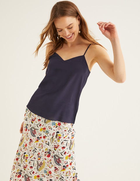 Silk Cami - Navy Silk Cami - Navy
