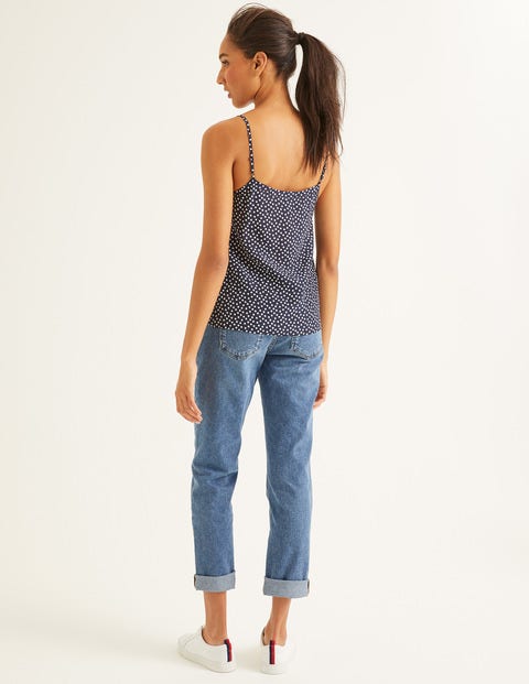 Silk Cami - Navy Spot Silk Cami - Navy Spot